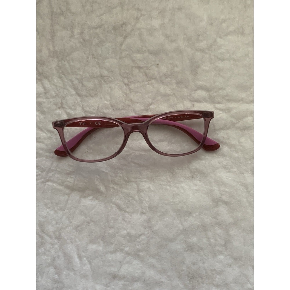 Ray-Ban RB1586 3777 Kids Eyeglasses Clear Pink Red 47-16-130 FRAMES ONLY